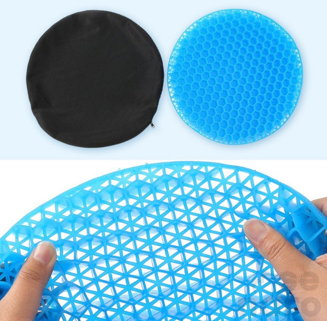 위아더 원형 벌집 젤리 쿨 방석 28cm 의자