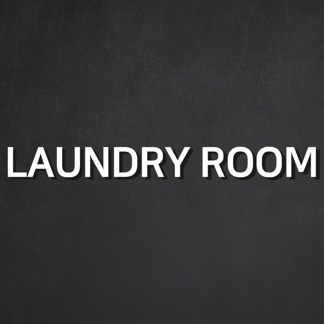 [1분이면 설치] 세탁실 백색 표지판, LAUNDRY ROOM [백색], 1개