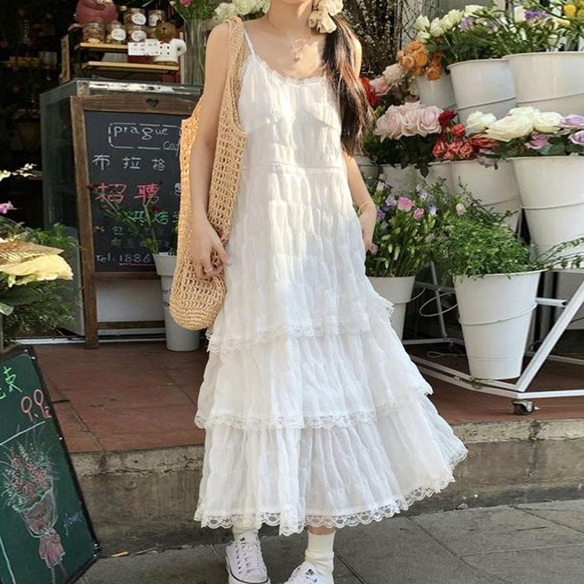 마이클로젯 MC0096 하늘하늘 캉캉 나시원피스