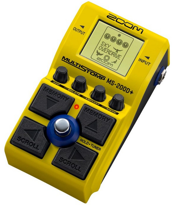 ZOOM MS-200D Plus 멀티 스톰프 페달 200종류 이상의 왜곡 탑재 디스토션