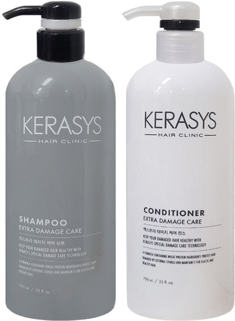 케라시스 엑스트라 데미지케어 손상모발케어 샴푸 린스, 1개