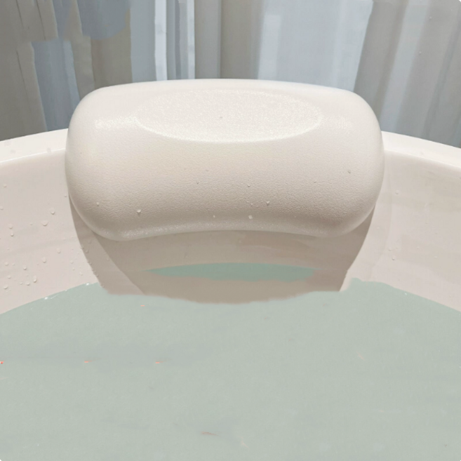 욕조 헤드 머리받침대 반신욕 입욕 베개 목 욕실, 화이트, 1개