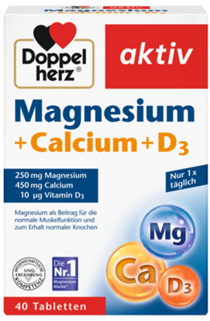 독일 내수용 도펠헤르츠 마칼디(마그네슘+칼슘+비타민D3), 120정, 3개