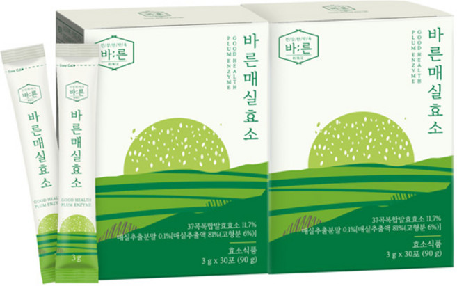 건강한약속바른 매실효소, 90g, 2박스