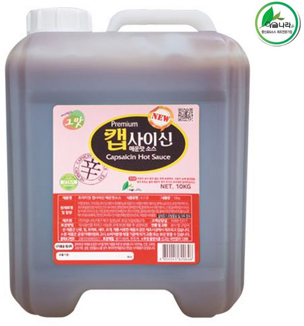 이슬나라 캡사이신 매운맛 소스 10kg, 1개