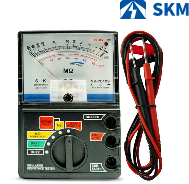 SKM전자 아날로그 절연저항계 SK-7010S, 1개