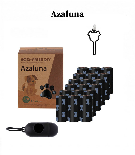 분해성 배변봉투 (디스펜서 동봉), 270개, 18개입, 검은색