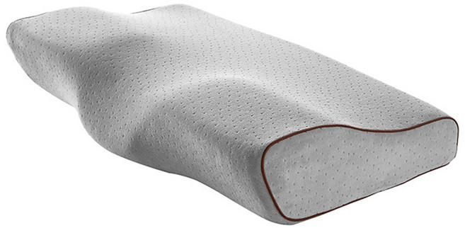 RUNHome 메모리폼 경추 베개 편한 숙면 코골이 베게, 50x30x10x7cm, 그레이, 1개