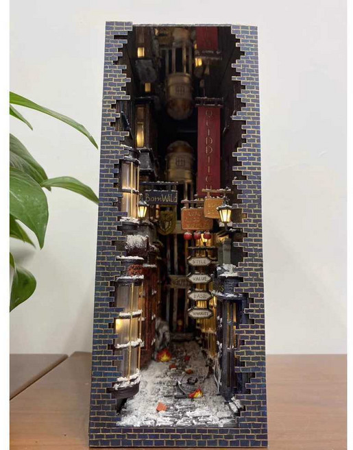 지샵 북눅 우드퍼즐 책장 북엔드 해리포터 다이애건, 해리포터 다이애건 앨리+툴킷