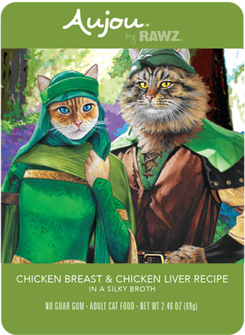 로우즈 오쥬바이 로우즈 고양이 파우치, 치킨가슴살&치킨간, 69g, 12개