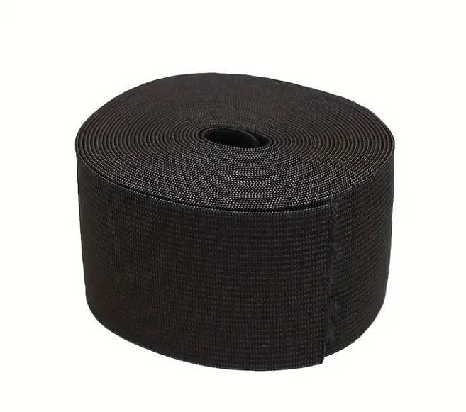 두꺼운 고탄성 밴드 가로 4/6/8/10/15/20/25/30/40/50mm 세로 400cm, 1개, 블랙30mmx400cm