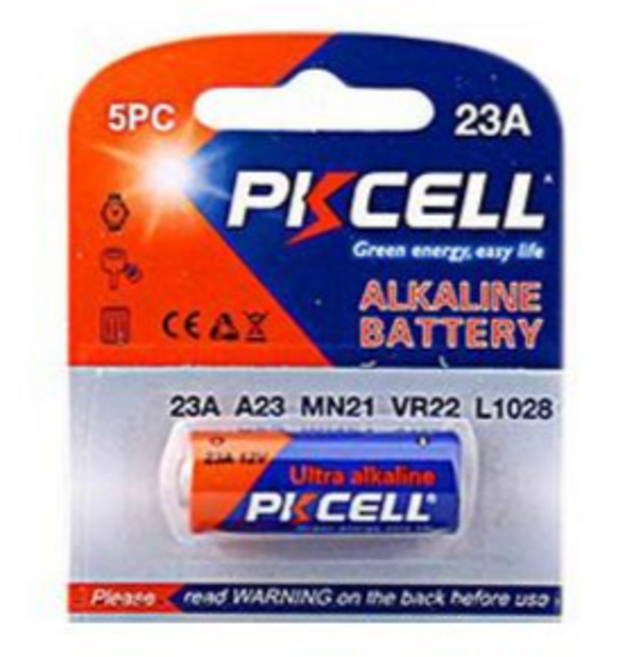 PKCELL 알카라인 건전지 23A 12V 카드포장, 1개입, 1개