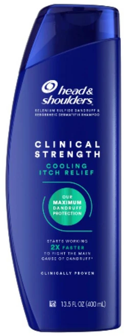헤드앤숄더 클리니컬 스트렝스 댄드러프 디펜스 인텐시브 이치 릴리프 샴푸, 400ml, 1개 - 쿠팡