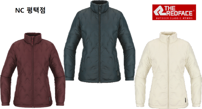 [레드페이스] 필라이트 블럭 튜브 다운 하프 우먼 재킷 여성오리털점퍼