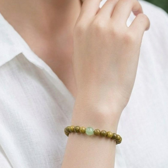 라베사 녹단목 팔찌 그린샌달우드 염주 합장주 소원성취