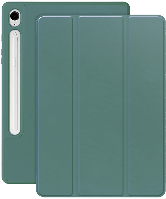 갤럭시탭 S10 FE 10.9 호환 S펜수납 스마트 북커버 S펜수납 케이스, 아보카도, 1개