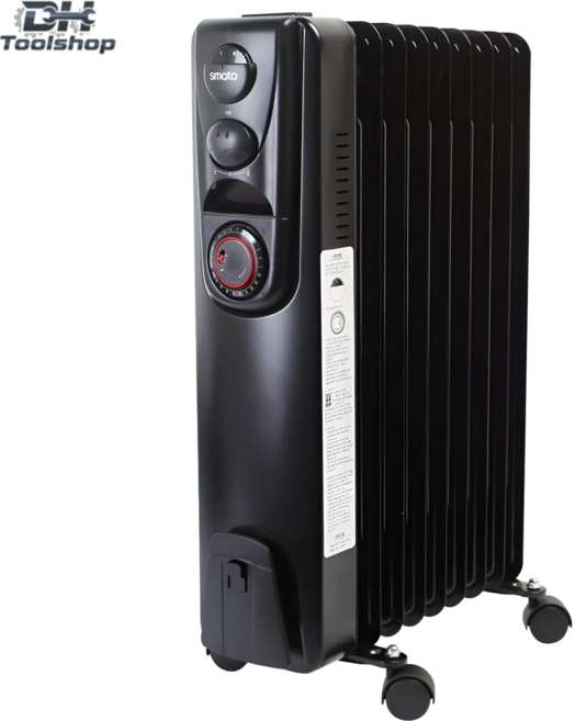 스마토 화장실 라지에다 라지히터 가정용 라디에이터 (블랙) 9핀 1500W