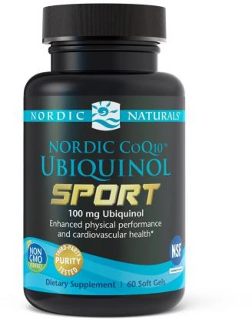 노르딕내츄럴스 CoQ10 유비퀴놀 스포츠 100mg 글루텐 프리 소프트젤, 1개, 60정 - 쿠팡