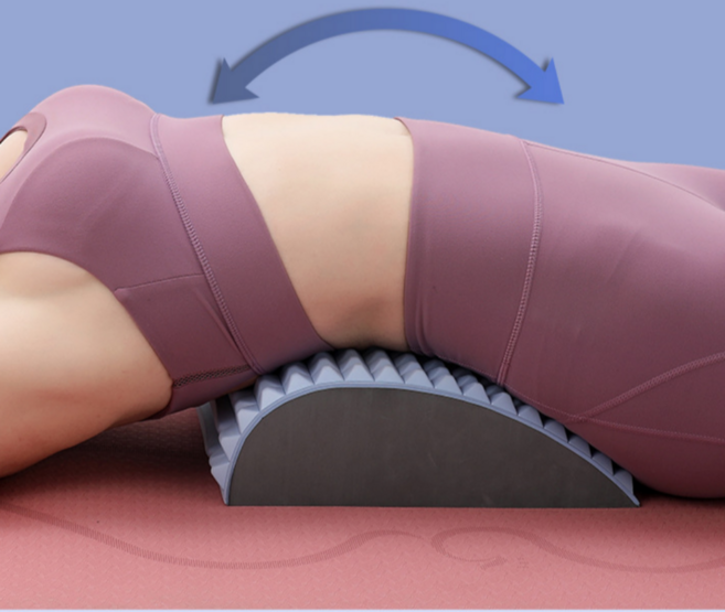 스마트커브 요추전만 기구 스트레칭 일자허리 척추협착증 허리디스크 코어운동, 블루