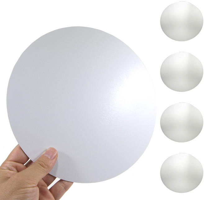 DIY 안전한 원형 아크릴거울 꾸미기재료 (21.5cm), 5개