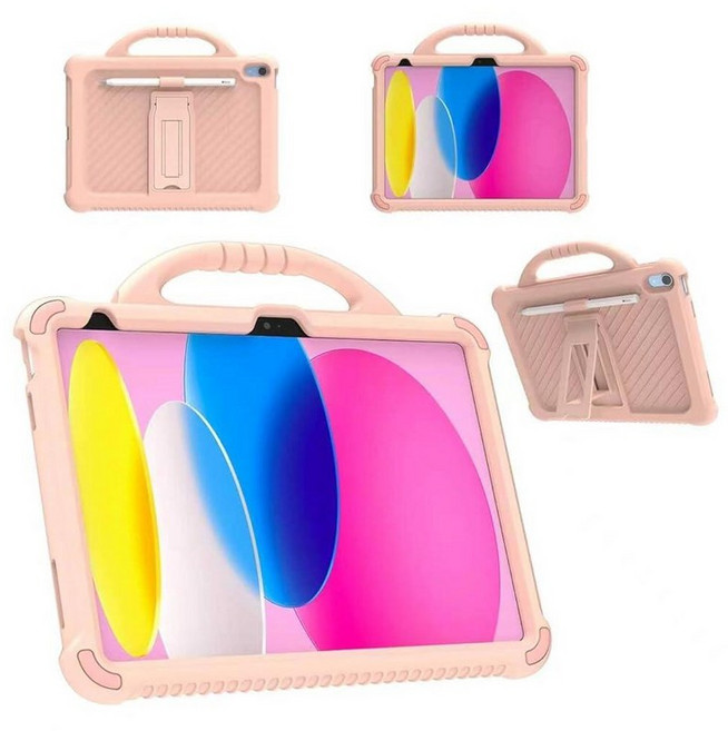 WODJWE Case for iPad (A16) 11th Generation 2025 11\" & 10th 2022 10.9\" Shockproof Protective Cover, Pink