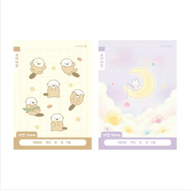 모닝글로리 초등 1-2 국어 10칸 노트 4종 + 랜덤발송 2p 세트, B RANDOM (랜덤), 1세트