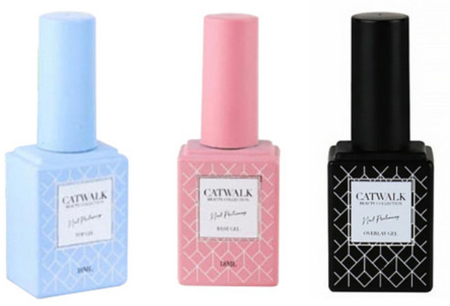 캣워크 베이스젤+탑젤+멀티픽서젤 3종 세트 18ml, 1개