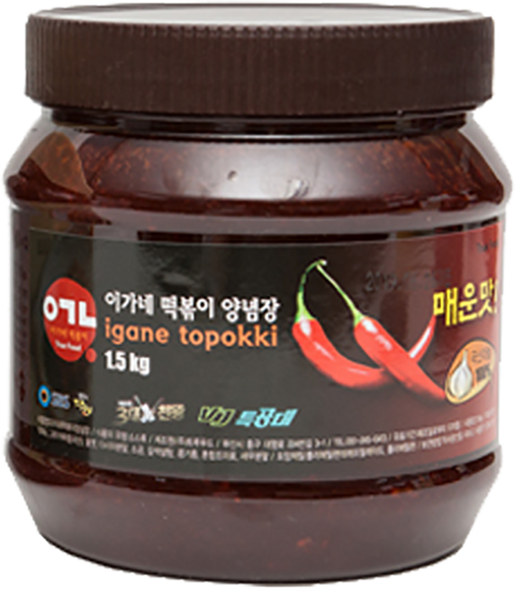 이가네 떡볶이 양념장 블랙라벨 1.5kg, 1개