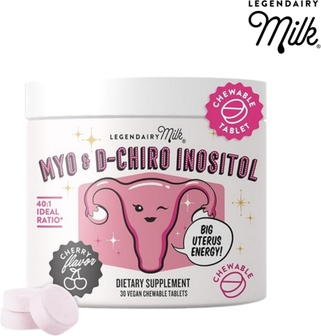 레전데어리밀크 밀크 퓨어 이노시톨 츄어블 정 비건 이노시톨, 6개