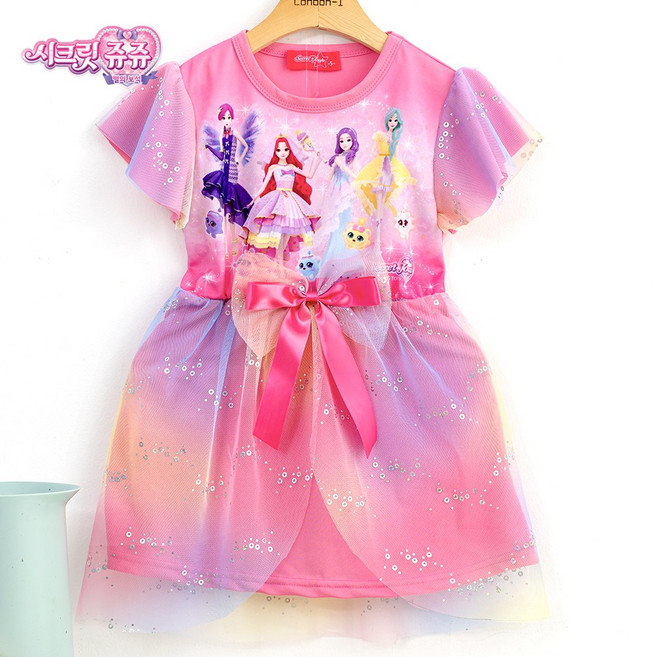 시크릿 쥬쥬 레인보우 브롯지 원피스 옷 민소매 영실업 정품