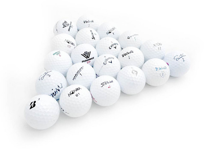 유명브랜드 혼합 A급 로스트볼, 20개, 흰색