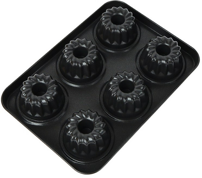 베이킹두 미니 구겔호프틀 6구 국산 양면 테프론코팅, 1개