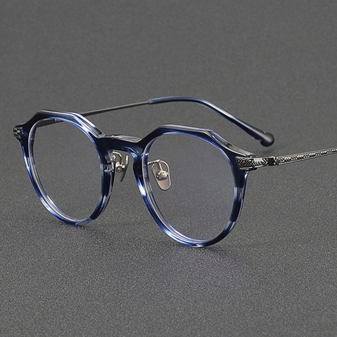 지적인 멋을 만들어주는 초경량 티타늄 원형 안경테 68