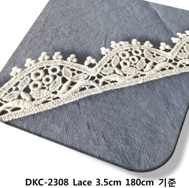 dklace 자수 레이스 DKC-2308 폭 3.5cm / 케미칼 레이스