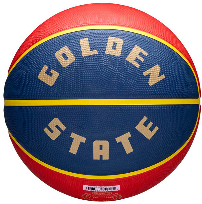 윌슨 NBA 팀 에디션 골든스테이트 워리어스 농구공 7호볼 고무농구공 WZ4033910XB07, 1개