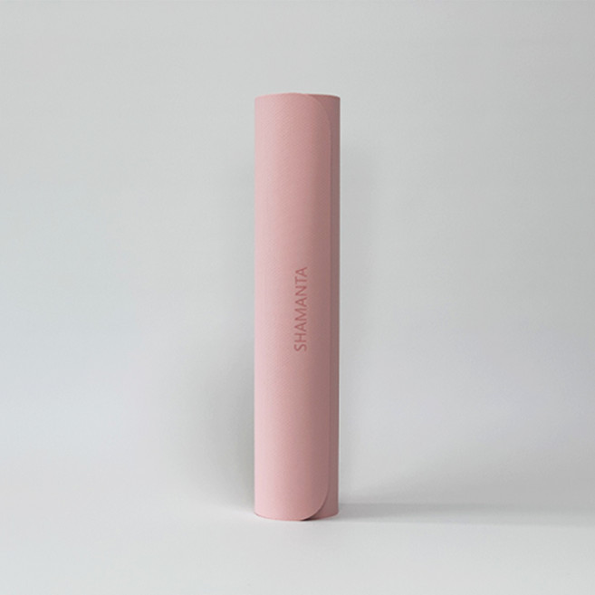 샤만타 요가매트 TPE 두꺼운 안미끄러지는 냄새없는 홈트매트 필라테스매트 운동매트, 미스티핑크, 1개