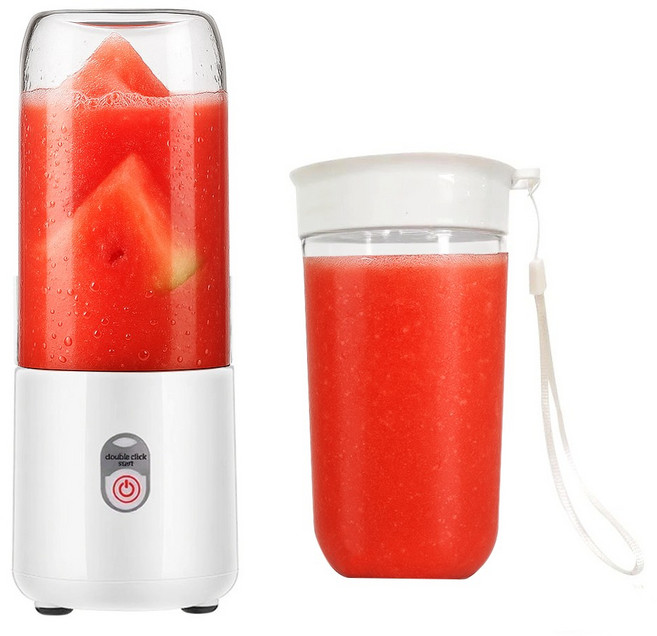 인플리바타 무선 휴대용 블렌더 다기능 미니 믹서기, 화이트