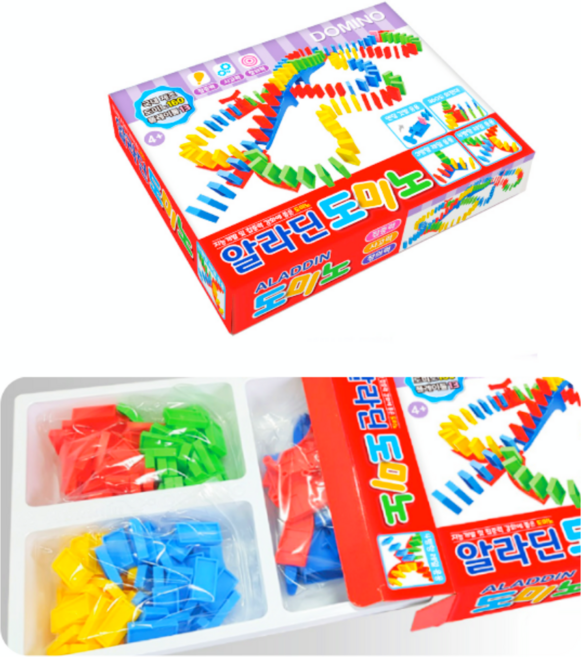 어린이 알라딘도미노보드게임 창의력집중력향상 어린이집도미노, 1개