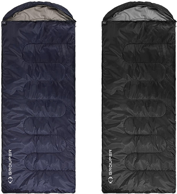 그루퍼 USB 온열침낭 GP01 워셔블 캠핑침낭 차박침낭 발열침낭 캠핑이불 온열이불, 블랙, 1개