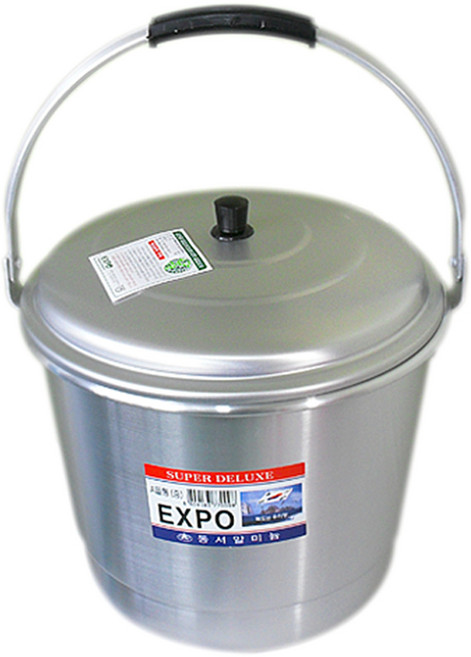 동서 양은들통 황들통 찜솥 곰솥, 1개, 백색(특대), 37cm