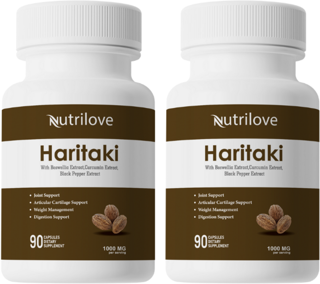 Nutrilove 가자 추출물 보스웰리아 캡슐 관절 연골 1000mg 캡슐, 2개, 90정