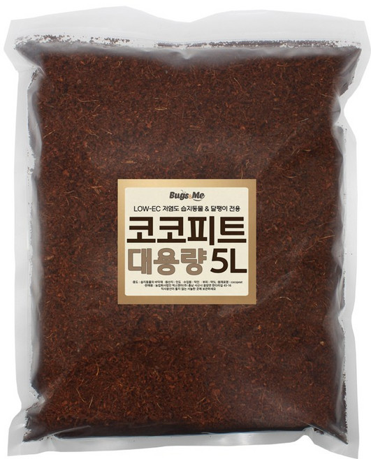 BUGS&ME 코코피트 대용량, 1개, 5L