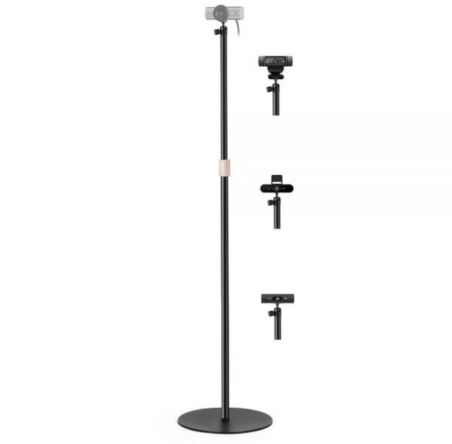 AceTaken 로지텍 MX-Brio C920 C922 C930 C925e C615 StreamCam Brio 4K 웹캠과 호환되는 160cm63인치 웹캠 플로어 스탠드 412
