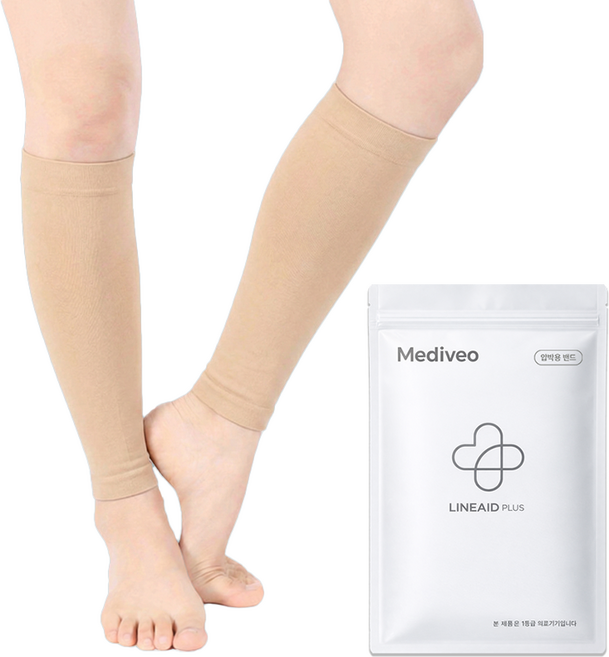 메디비오 의료용 압박스타킹 종아리 압박밴드, 종아리/무릎형, 1세트
