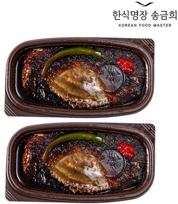 한식명장 송금희 국내산 가마솥 간장게장 650g x 2개, 단품