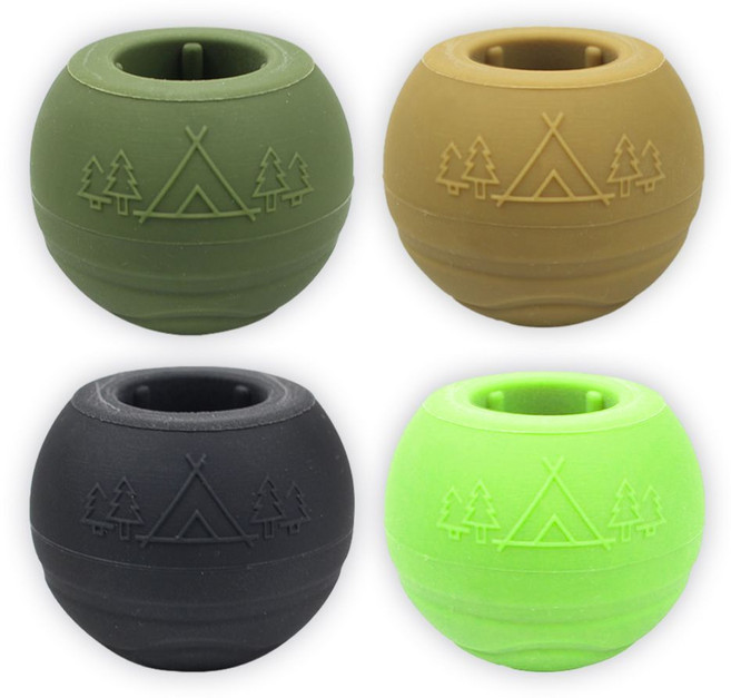 자캠 실리콘 볼캡 호환 캠핑의자 공 발커버(4개1set) 흔들림 gcp*66853vY, 야광, 4개