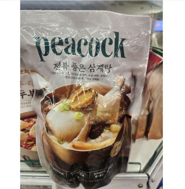 피코크 전복품은 삼계탕 900g, 1개