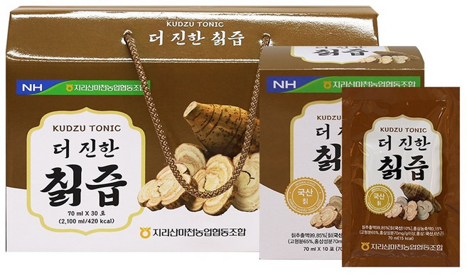 더진한칡즙 갈근 칡액기스 건강즙, 1박스, 70ml