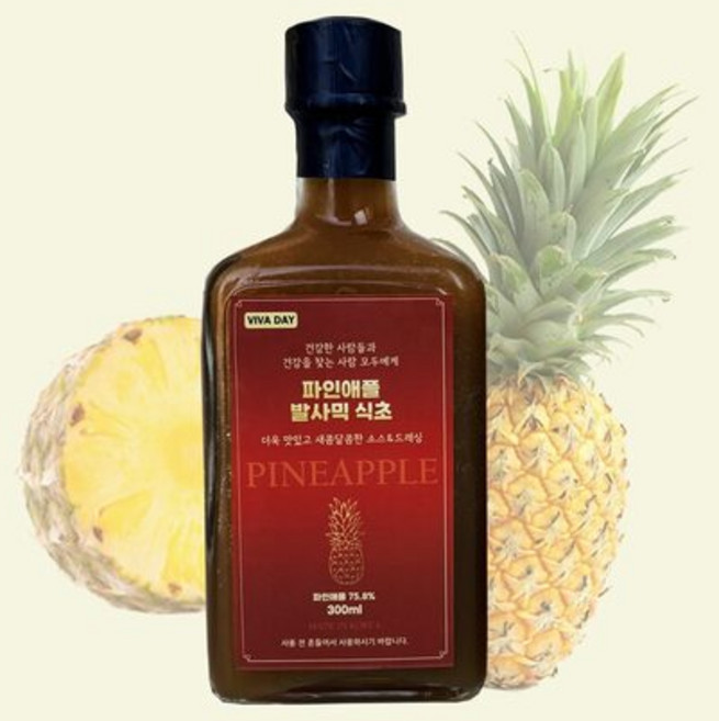 파인애플 발사믹식초 300ml. 착한 천연 발효식품, 2개, 300ml
