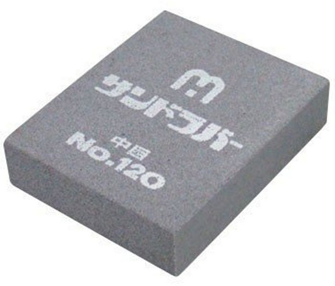 日本 中京研磨 サンドラバー Sand Rubber 除銹塊 彈性油石 橡皮擦, 1個, 中目 120 含稅